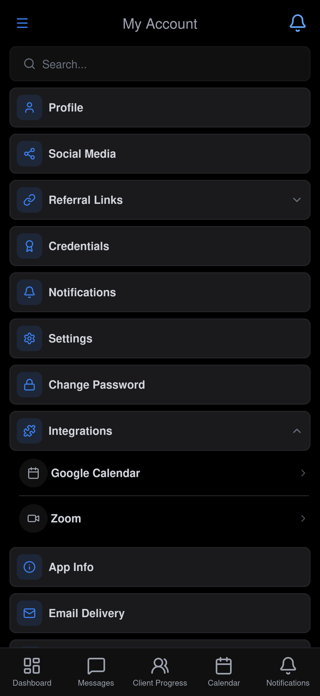 Zoom integration screenshot 2