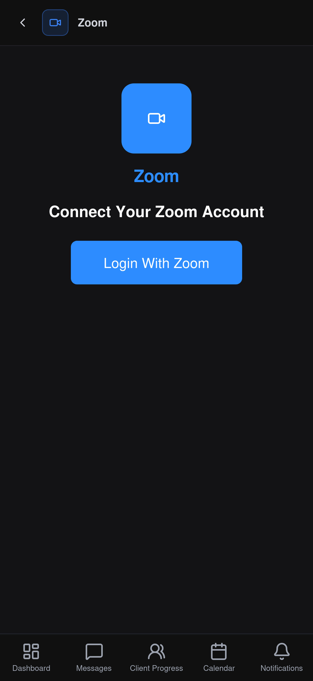 Zoom integration screenshot 3