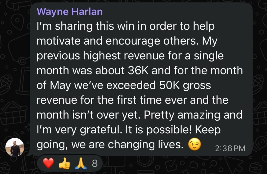 Testimonial screenshot 9