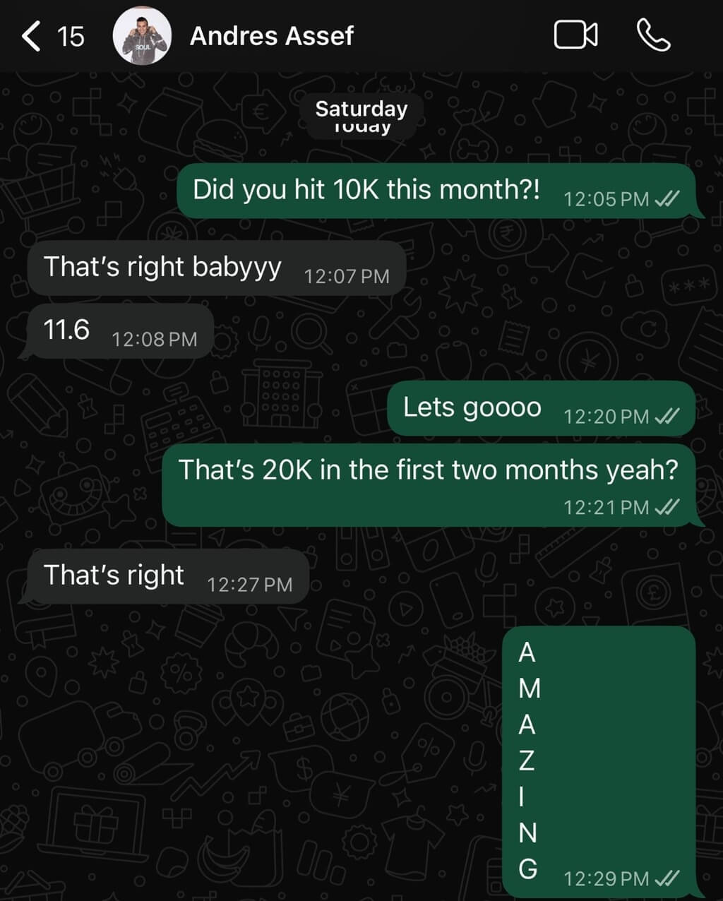 Testimonial screenshot 16